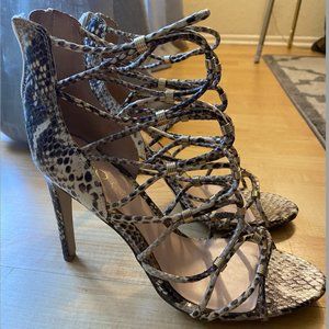 Aldo Snakeskin Strappy heels
